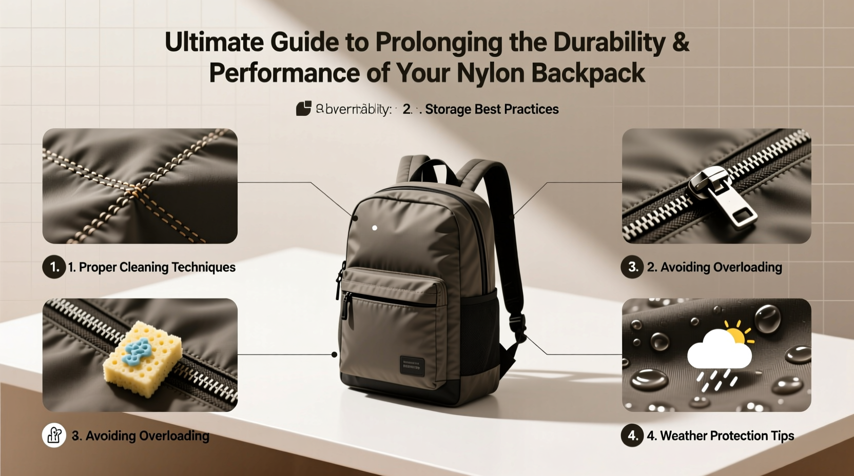 ultimate guide to prolonging the durability and performance of your nylon backpack