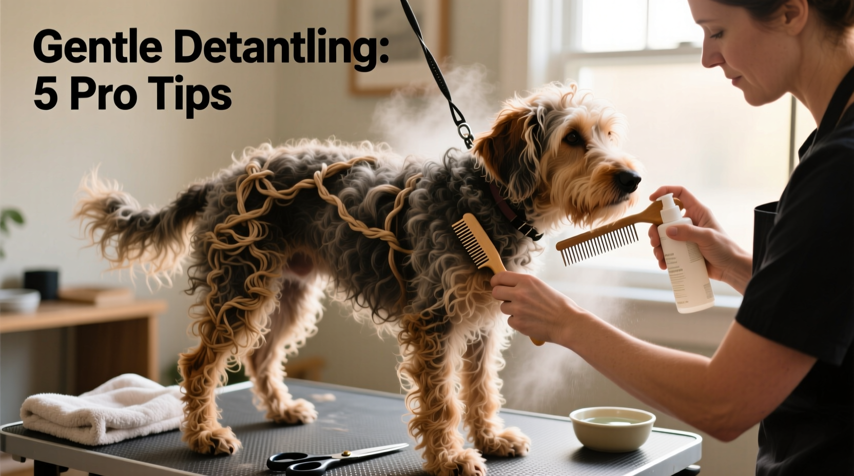 effective strategies to safely groom and detangle a badly matted dog at home