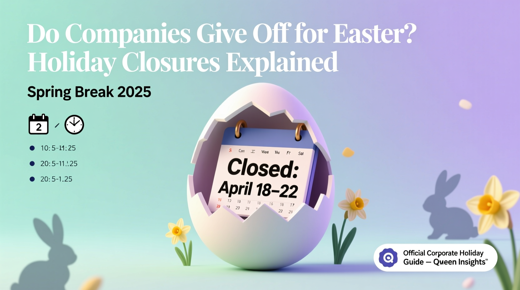 do companies give off for easter