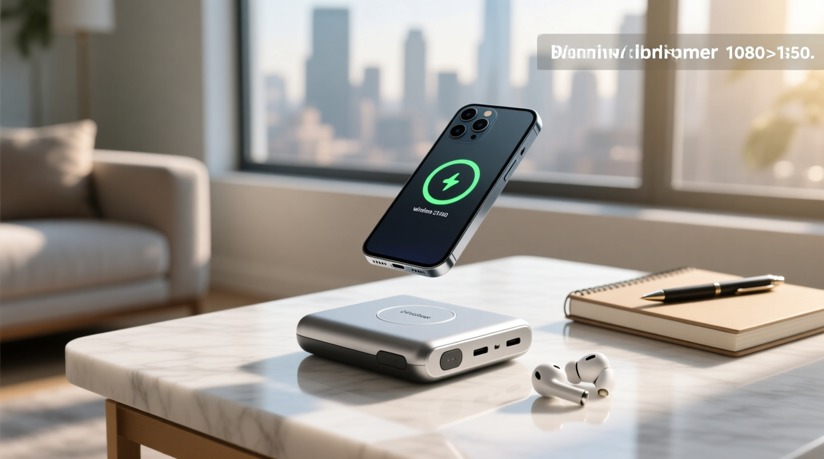 portable charger with wireless charging