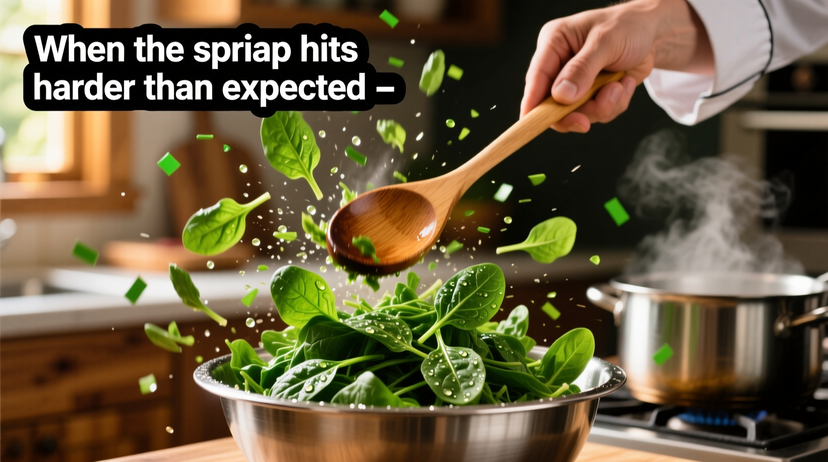 when the spinach hits harder than expected