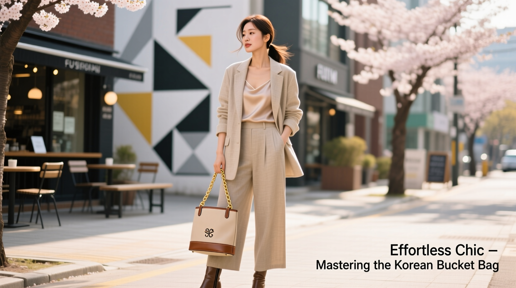 effortless chic mastering the art of styling a korean bucket bag for every occasion