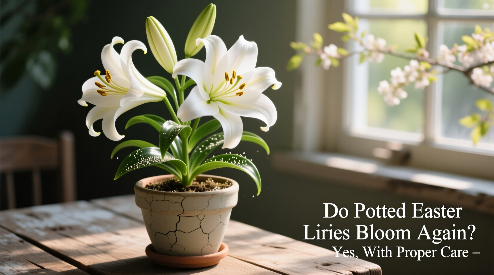 do potted easter lilies bloom again