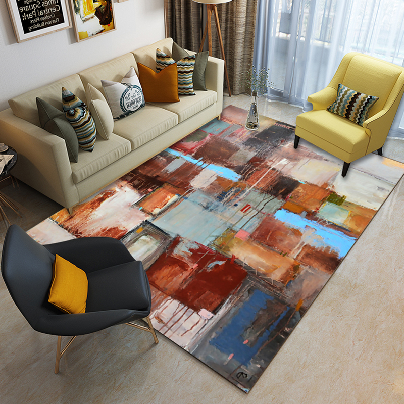 Hot sale 3D printing non slip machine made airport corridor  floor carpets for livingroom