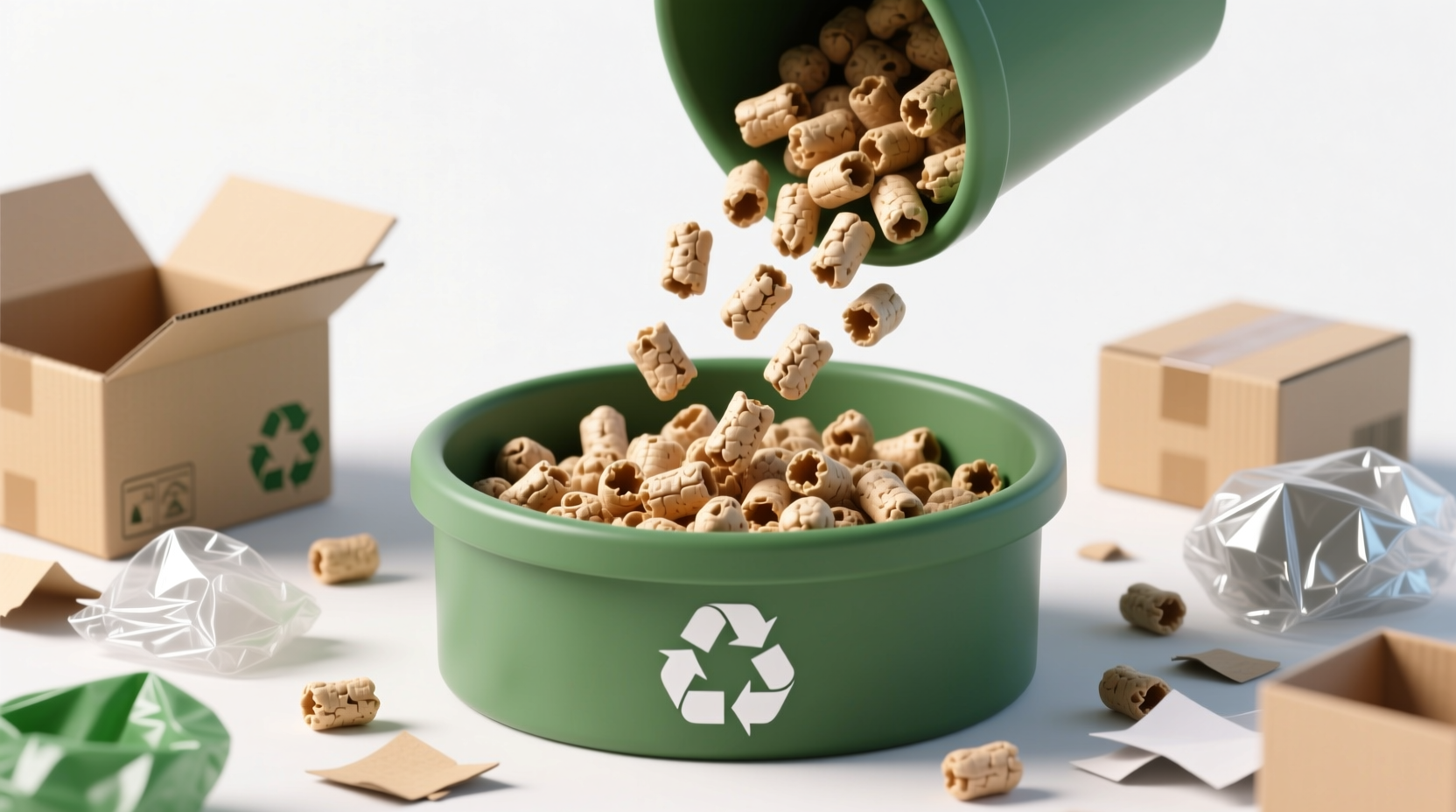 can you recycle packing peanuts