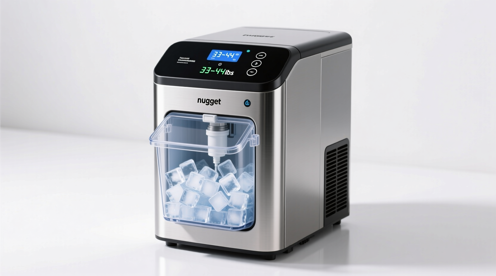 affordable and easy nugget ice makers for home with 33 44 lbs daily output