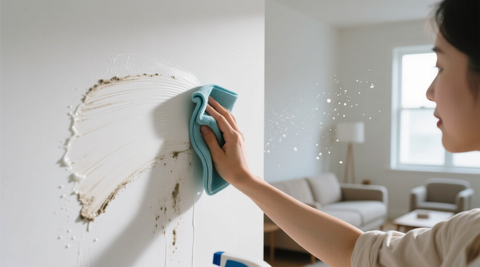 how to clean white walls