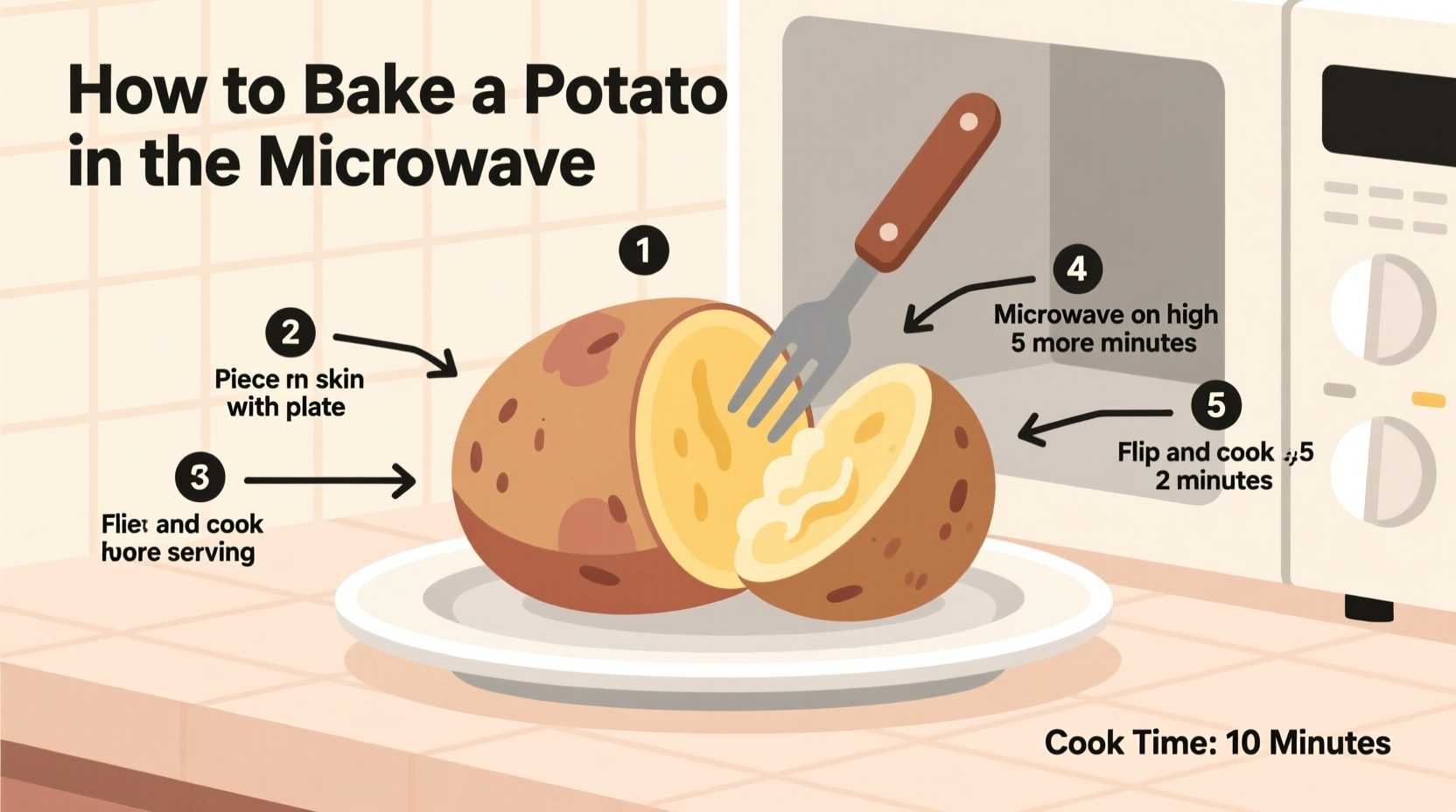 Microwave Baked Potato: 8-Minute Perfect Results