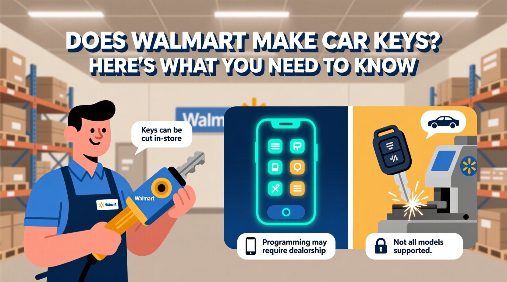 does walmart make car keys