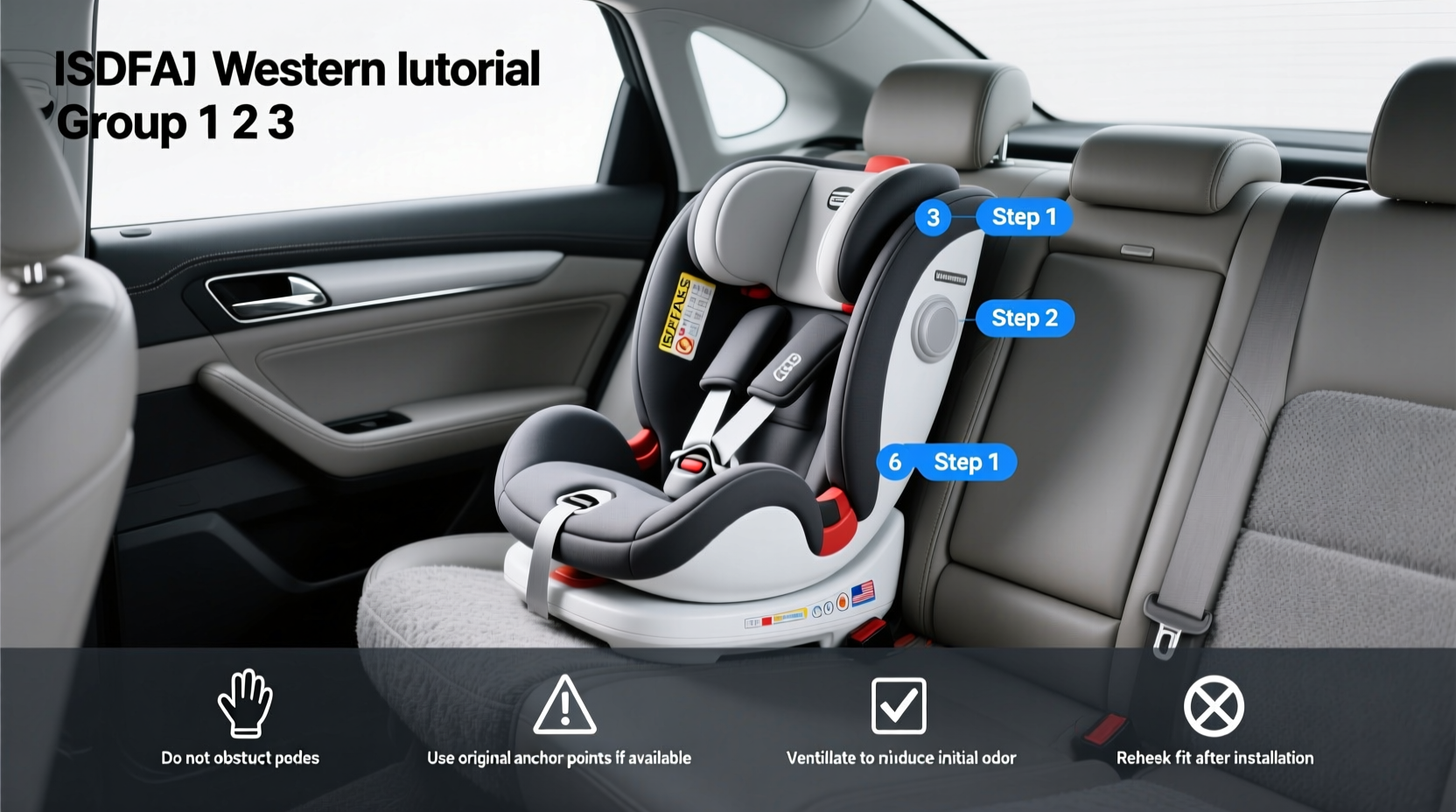 isofix child car seat group 1 2 3