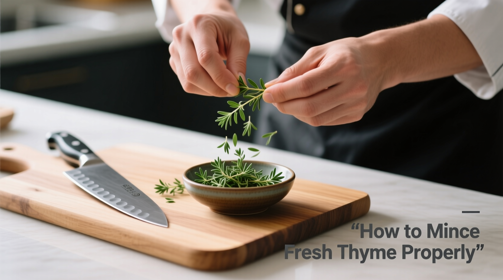 how to mince fresh thyme