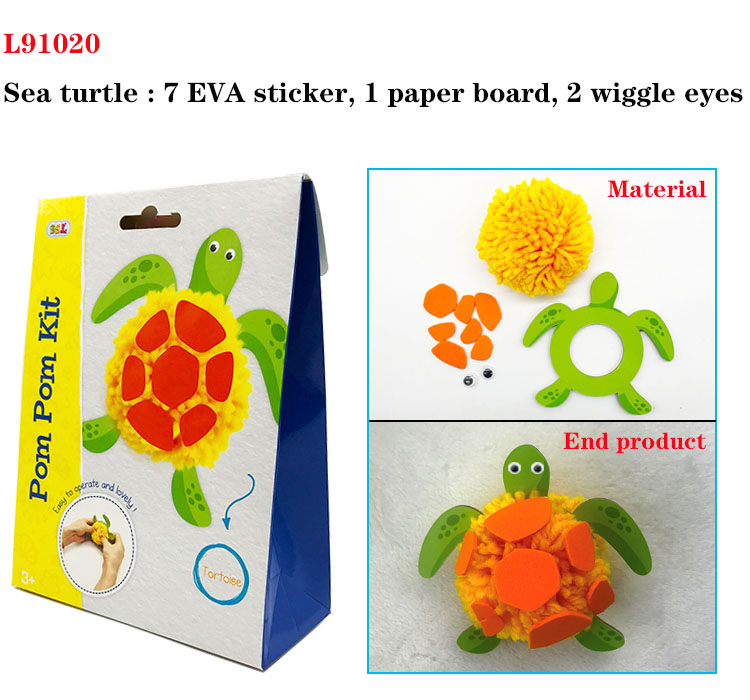 Diy Toys For Kids Woolen Yarn Pom Pom Animal Kit