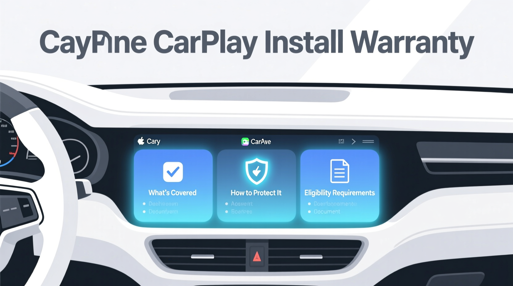 cayenne carplay install warranty