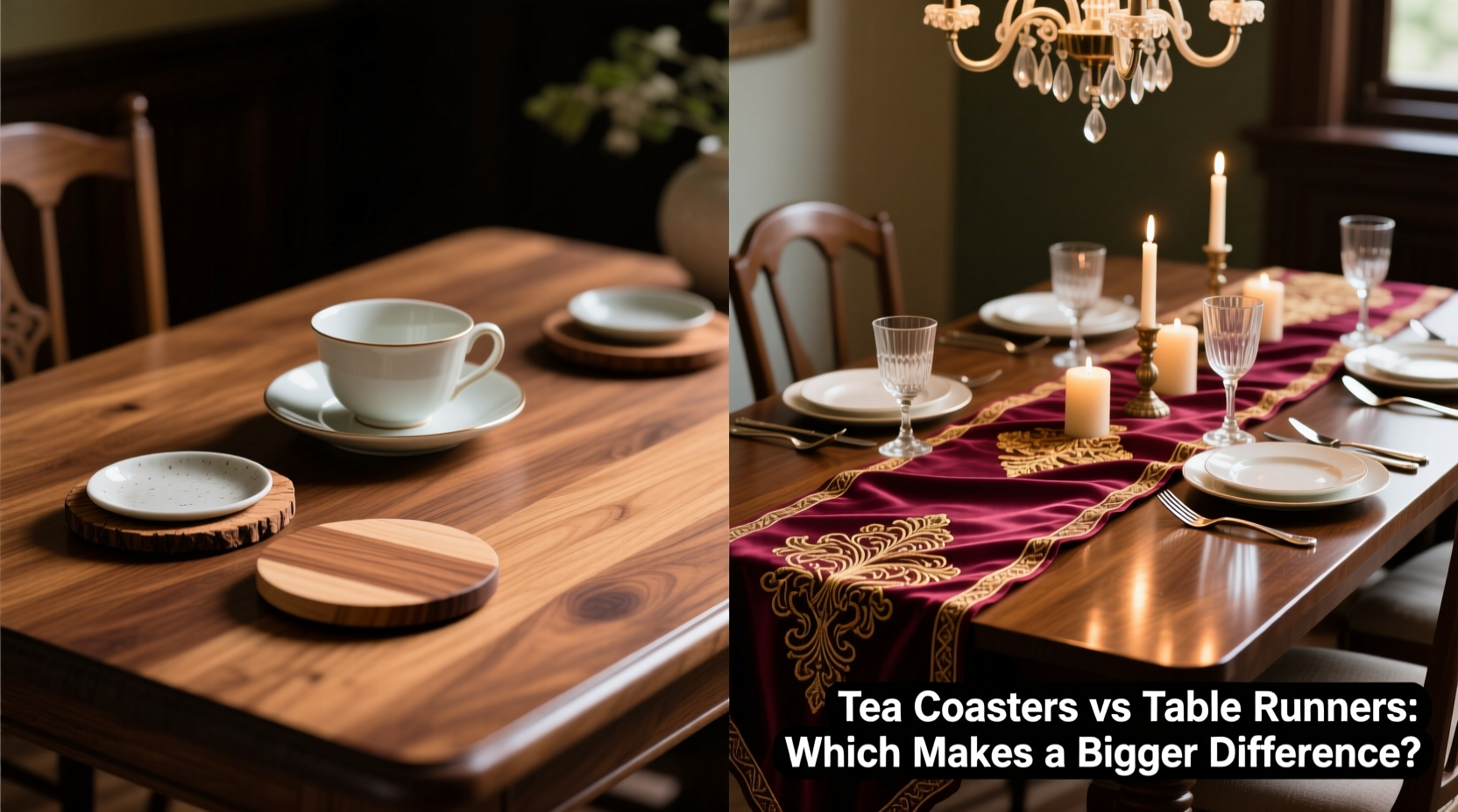 tea coasters vs table runners which one actually makes a bigger difference for your table
