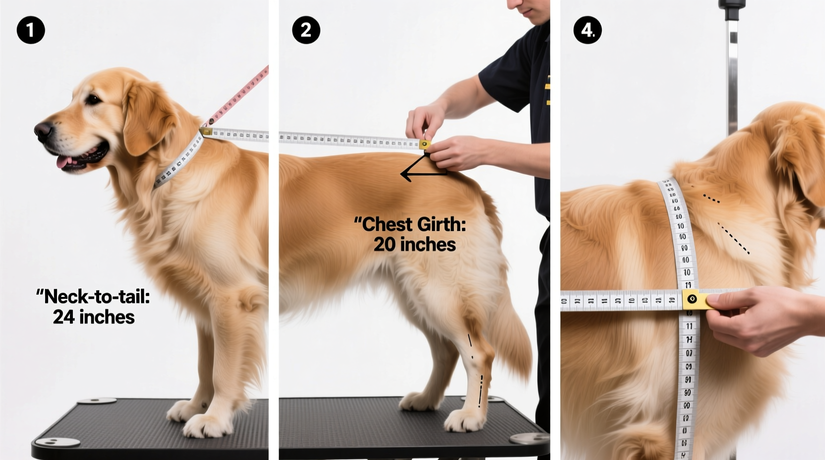 step by step guide to accurately measure your dog for a custom trench coat