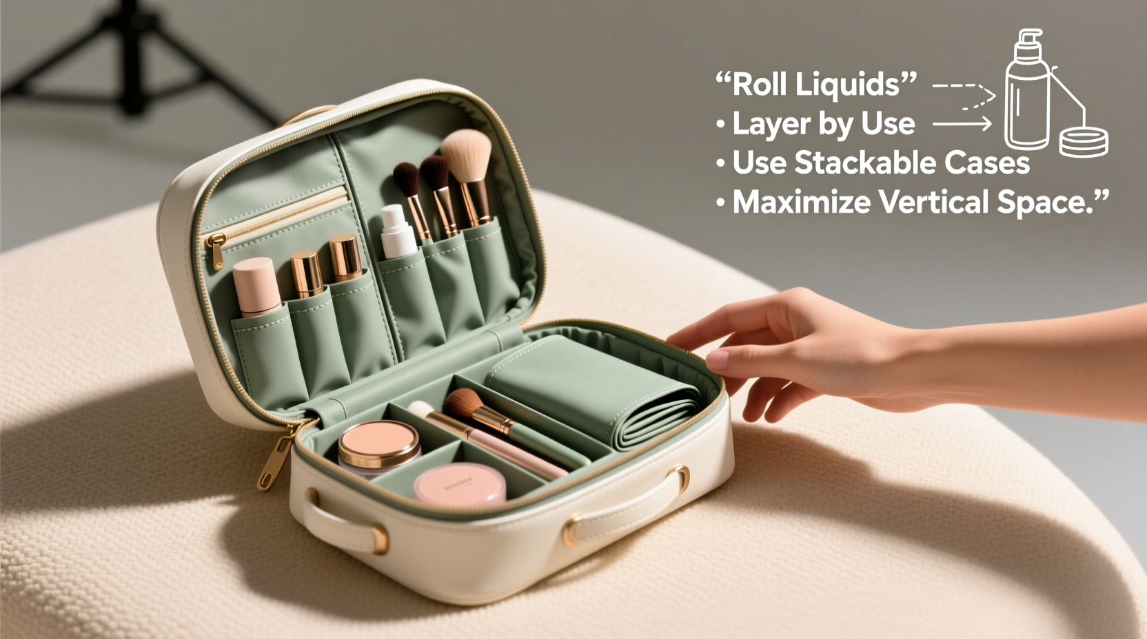 mastering efficient packing expert tips for using a portable makeup bag