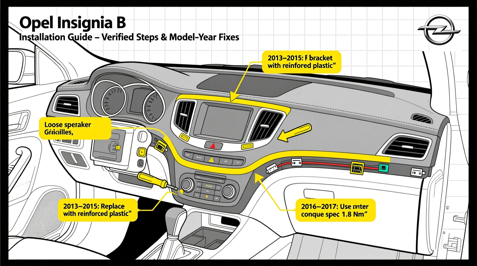 opel insignia b installation guide