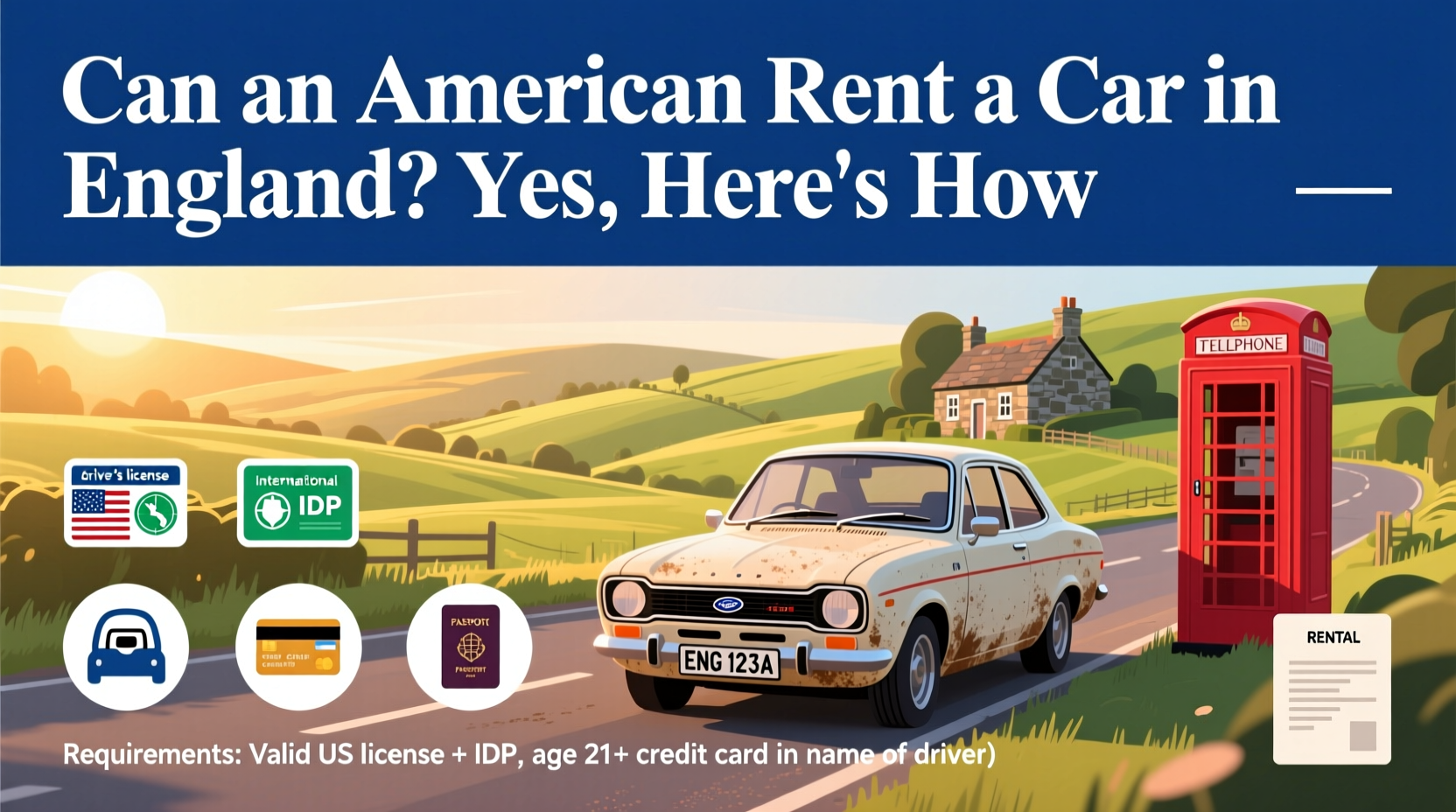 can an american rent a car in england