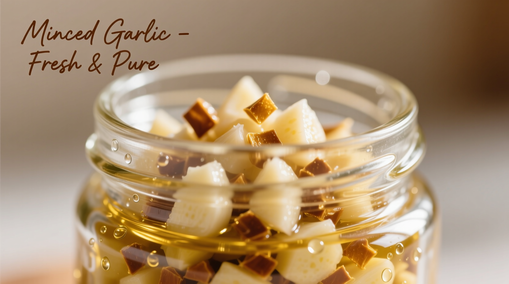 minced garlic in a jar