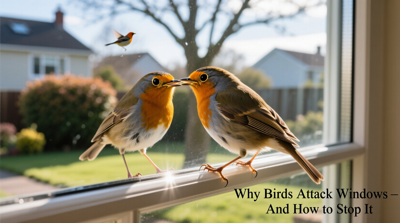 bird pecking at my window why it happens how to stop it