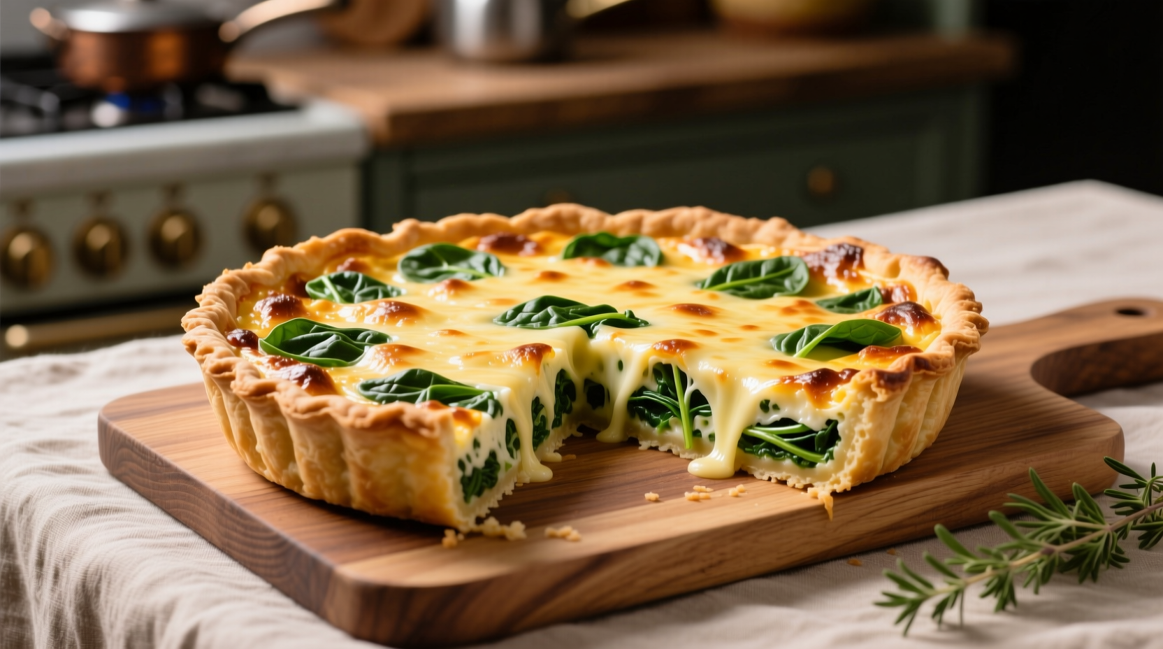 Perfect Spinach Quiche with Gruyere Cheese Recipe