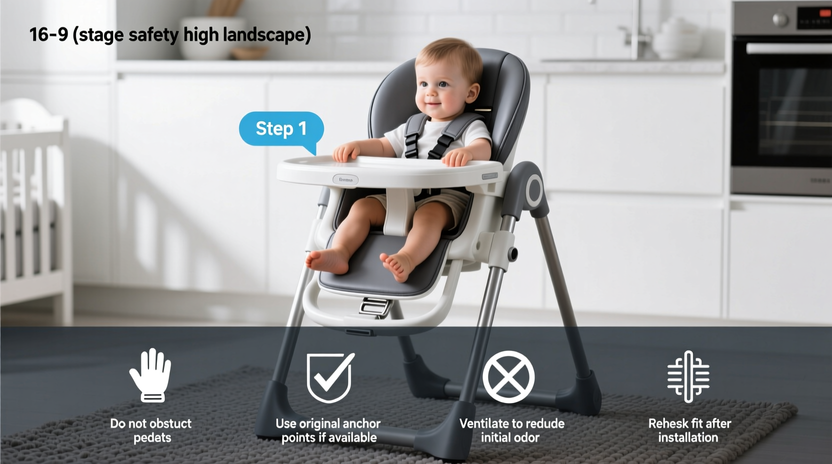 1st safety high chair