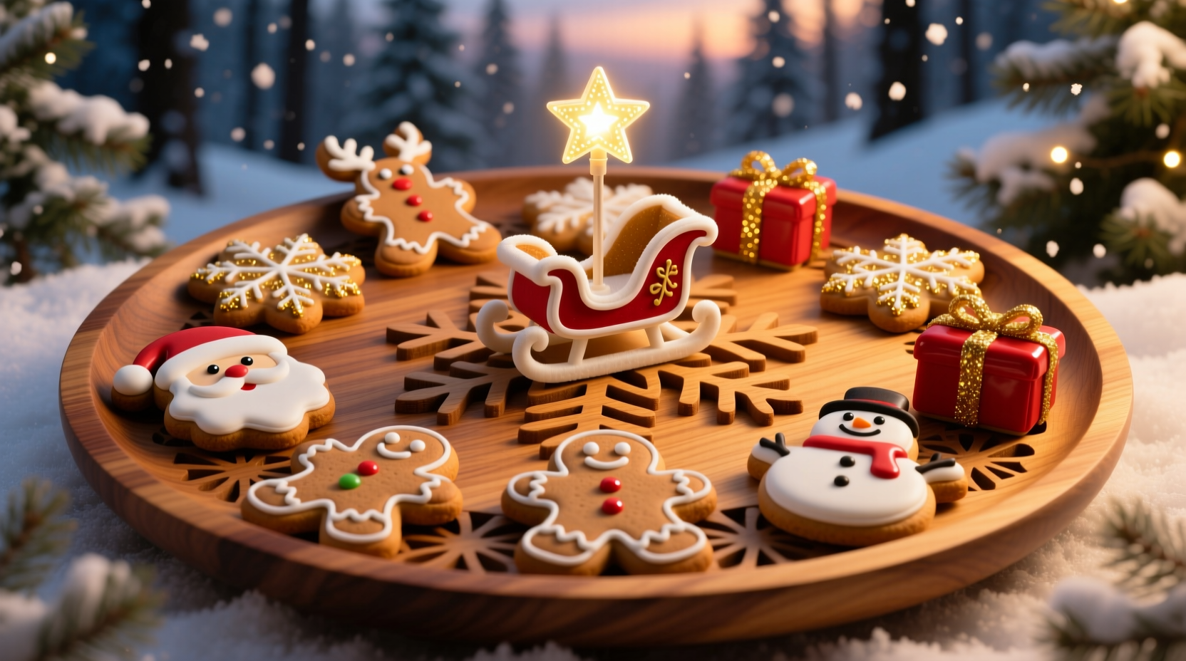 clever santa cookie tray ideas