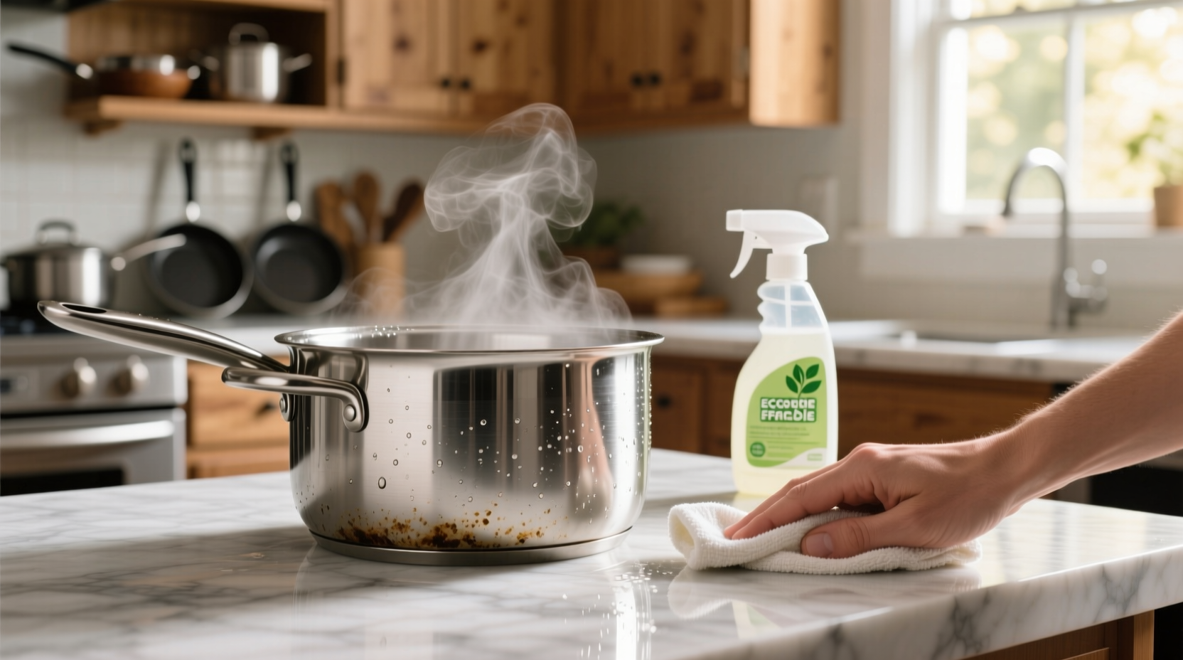 how to clean stainless steel pots and pans