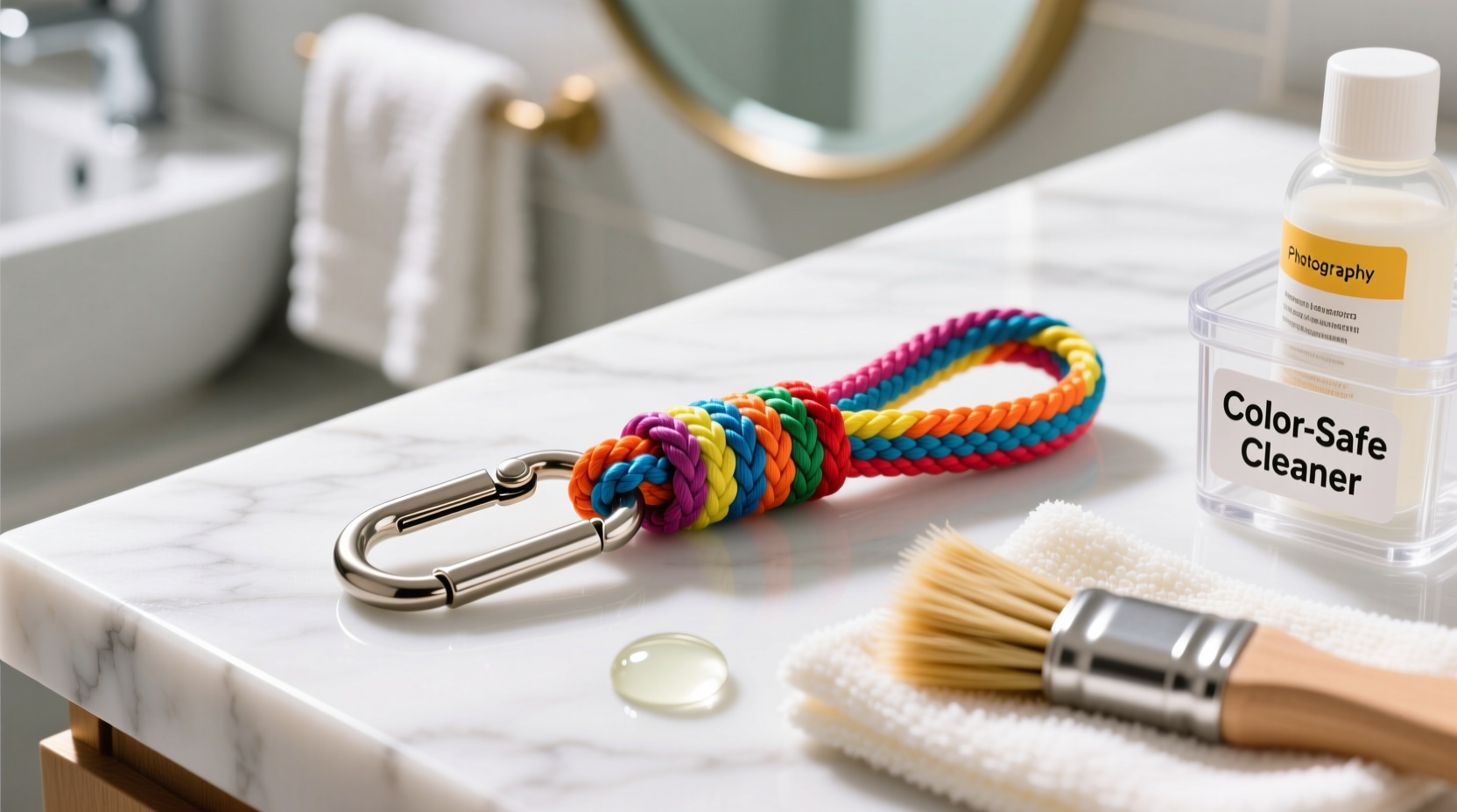 effective methods to clean and maintain your colorful cord keychain without fading