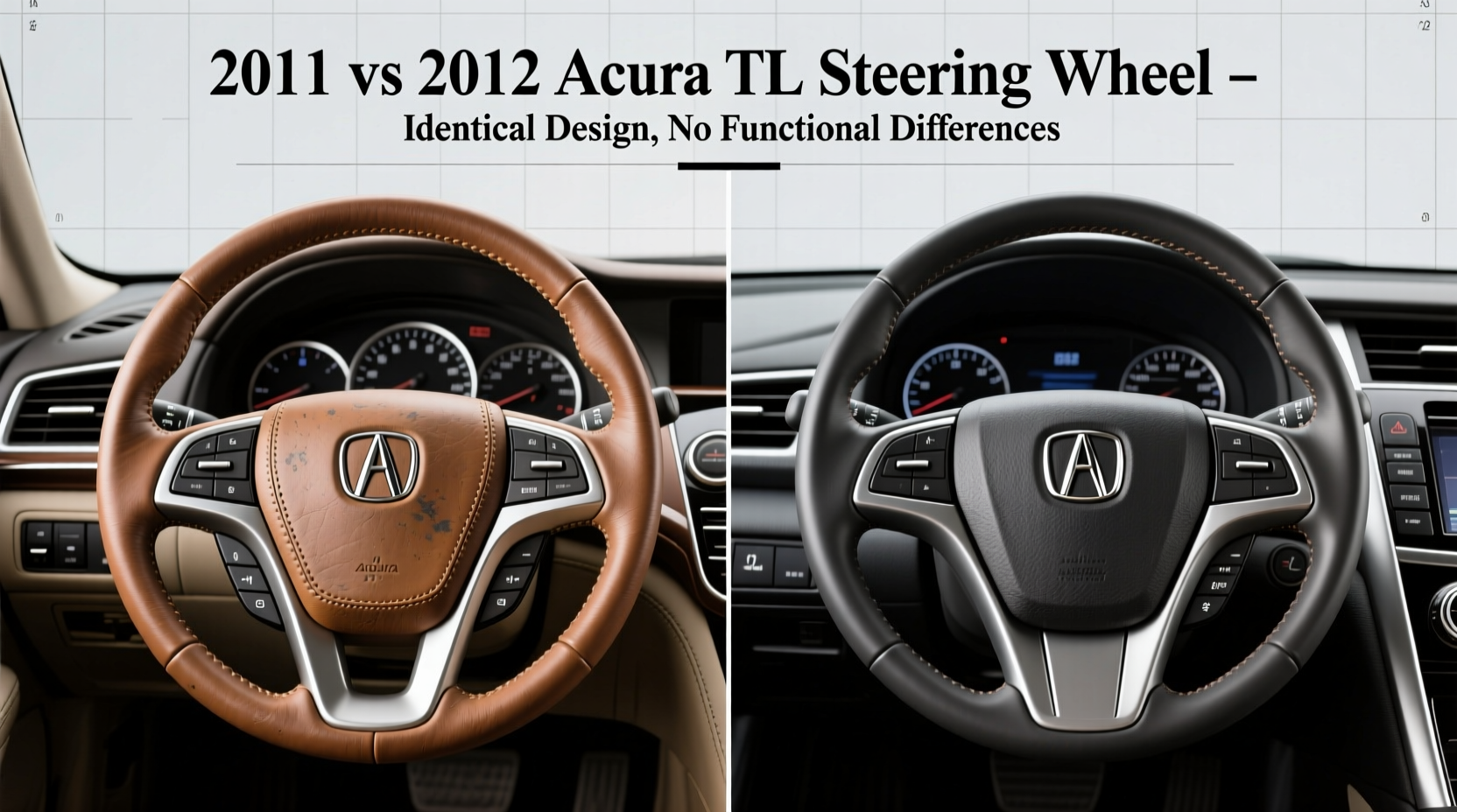 2011 vs 2012 tl steering wheel