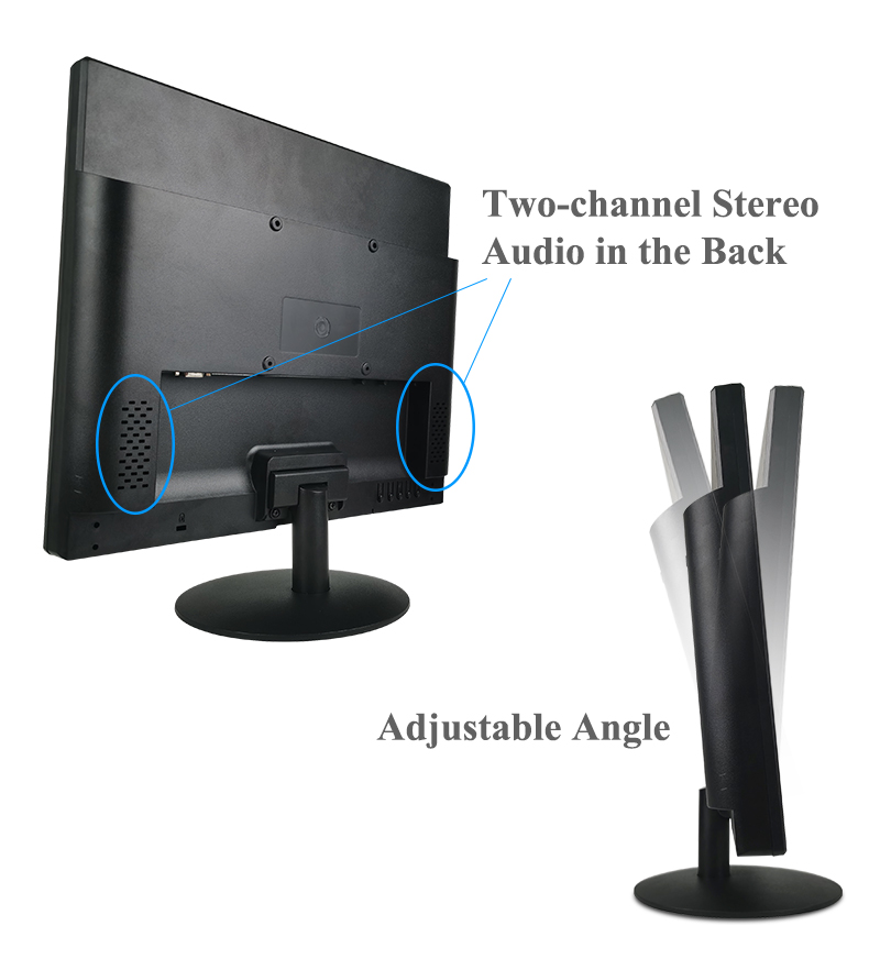 Factory price lcd monitor 15 inch VGA AV TV USB port pc monitor