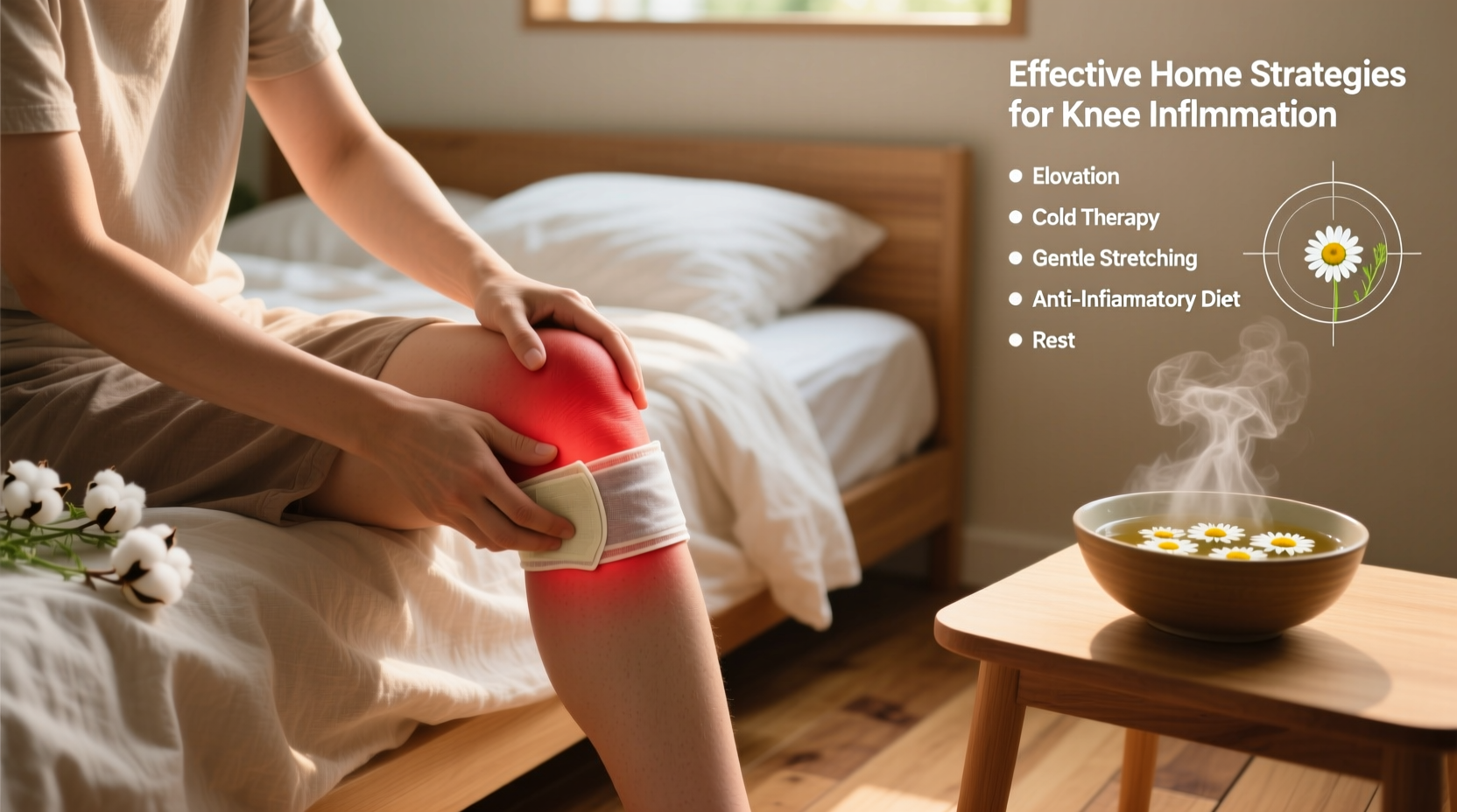 effective strategies to soothe and heal an inflamed knee joint at home