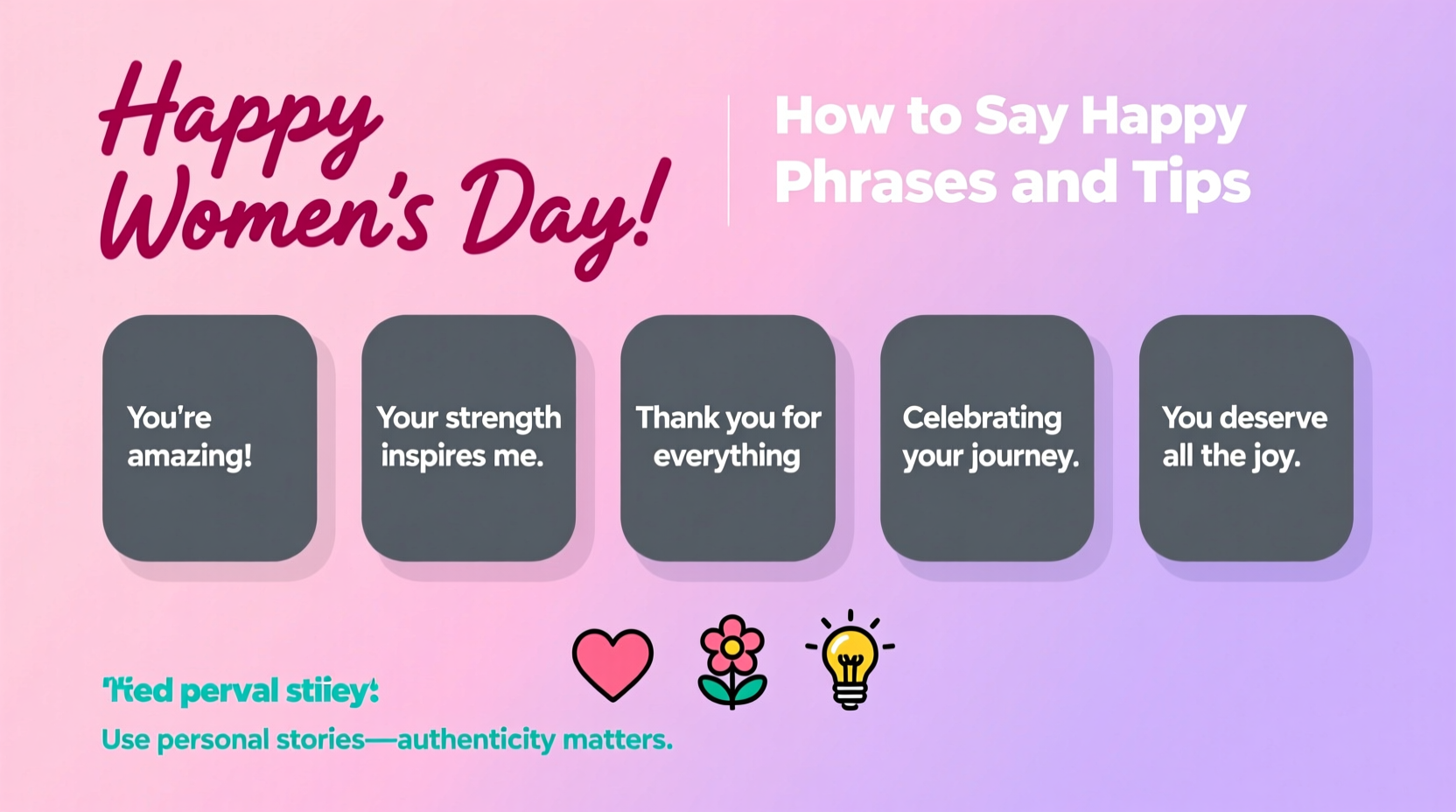how to say happy womens day