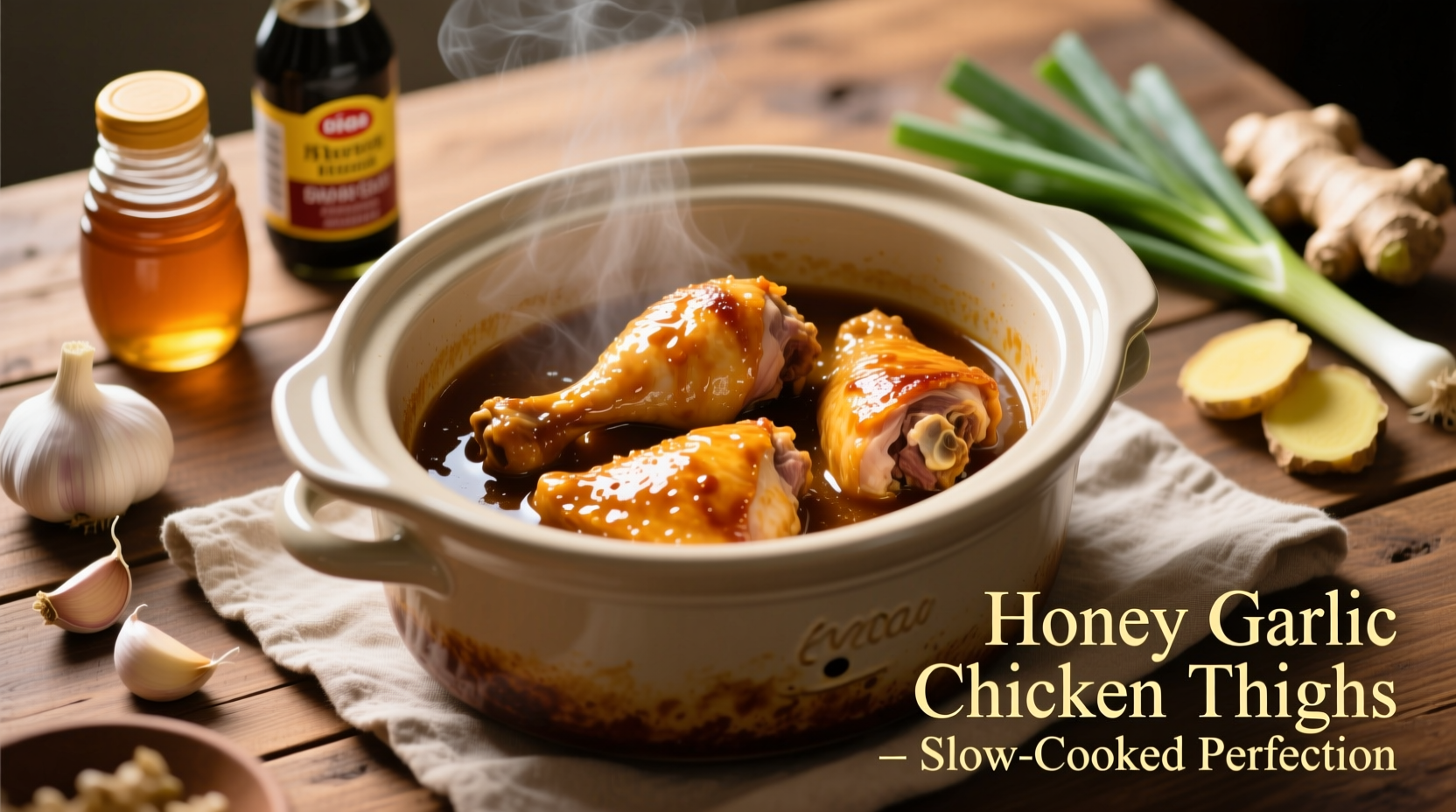 Perfect Honey Garlic Chicken Thighs: Crock Pot Recipe