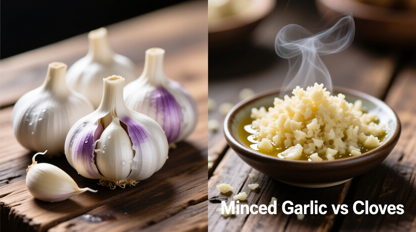 minced garlic vs cloves