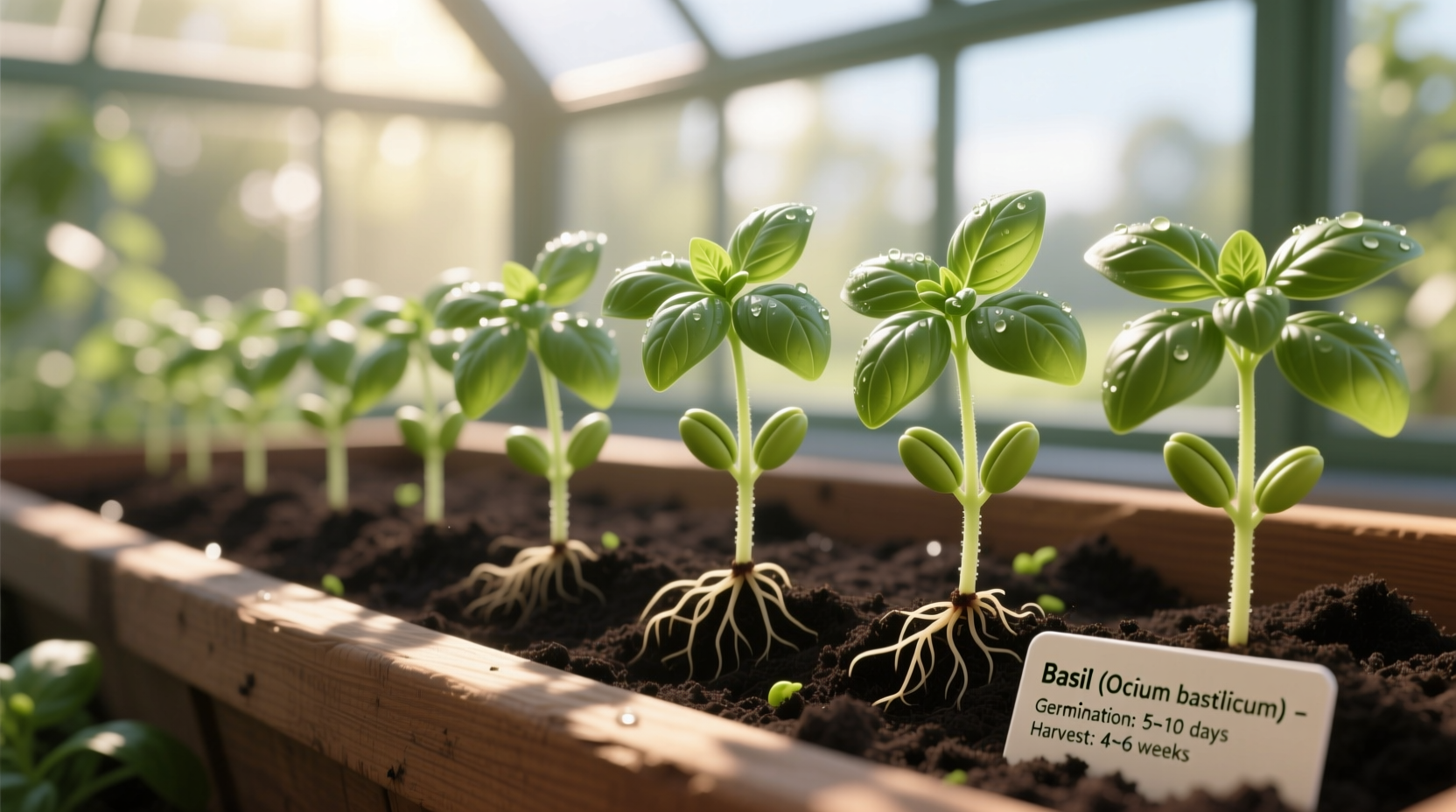 how long does basil take to grow from seed