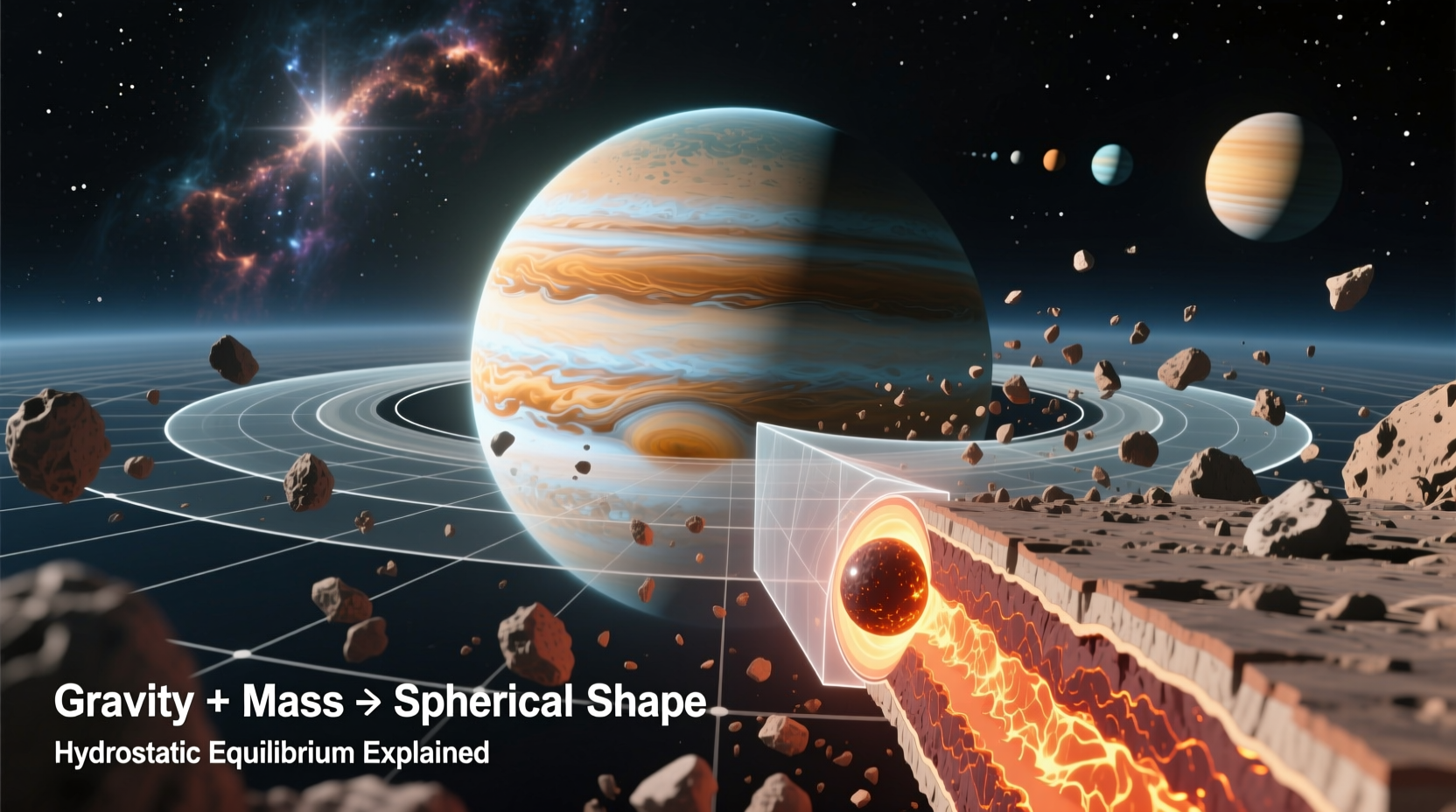 why are all planets round the science behind planetary shape