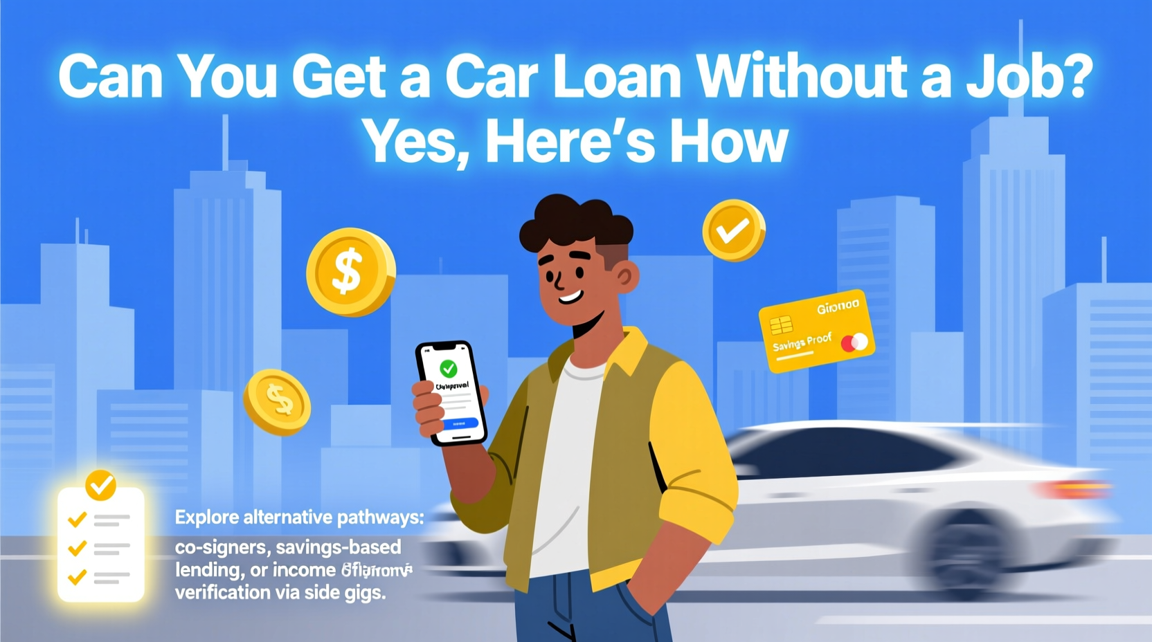 can i get a car loan without a job