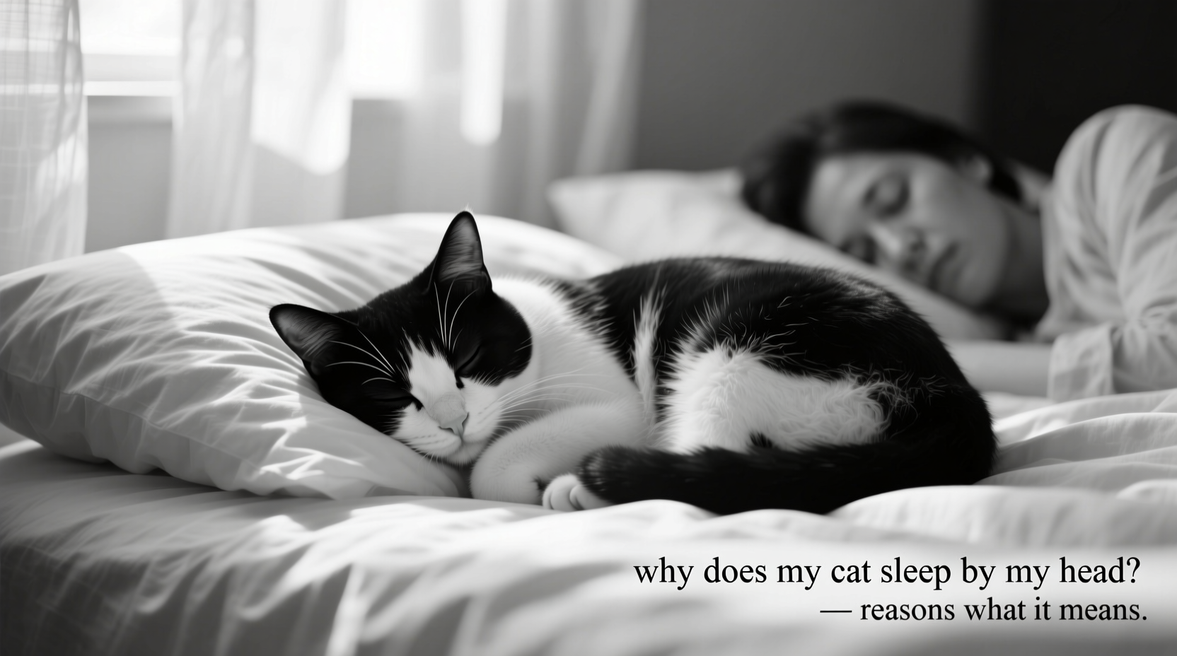 why does my cat sleep by my head reasons what it means