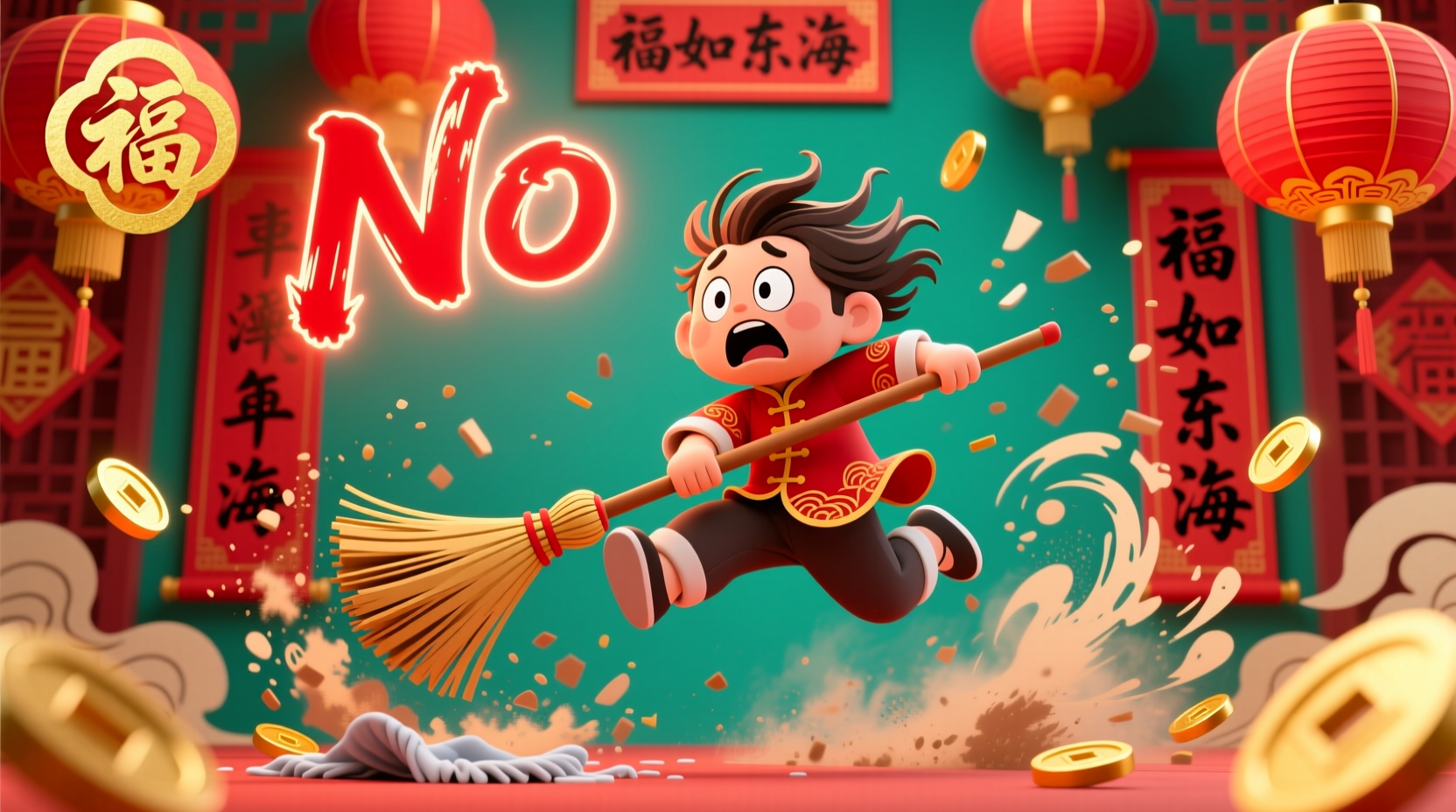 can i clean my house on chinese new year