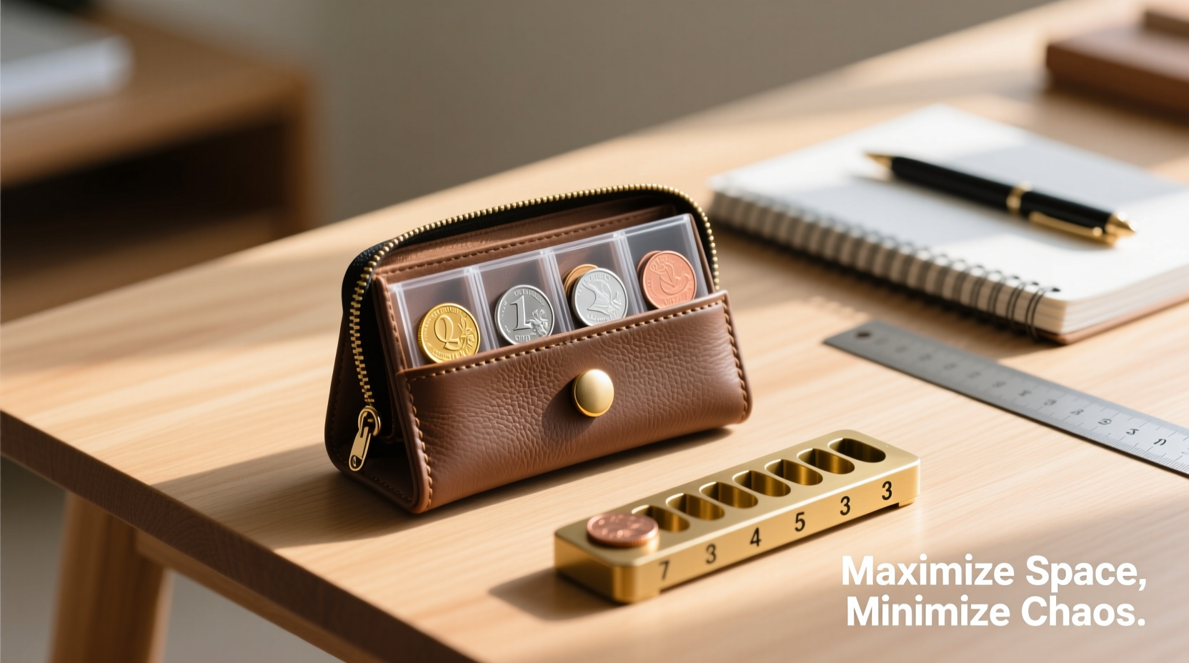 smart strategies to maximize space and keep coins neatly organized in a small coin purse