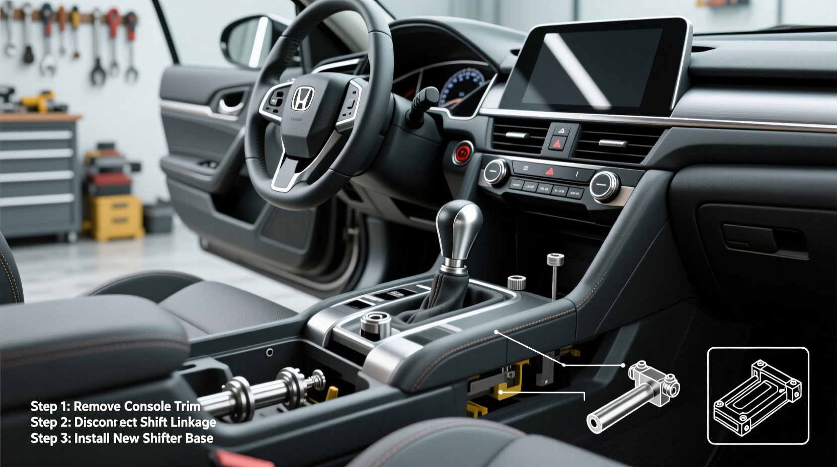 civic si short throw shifter install