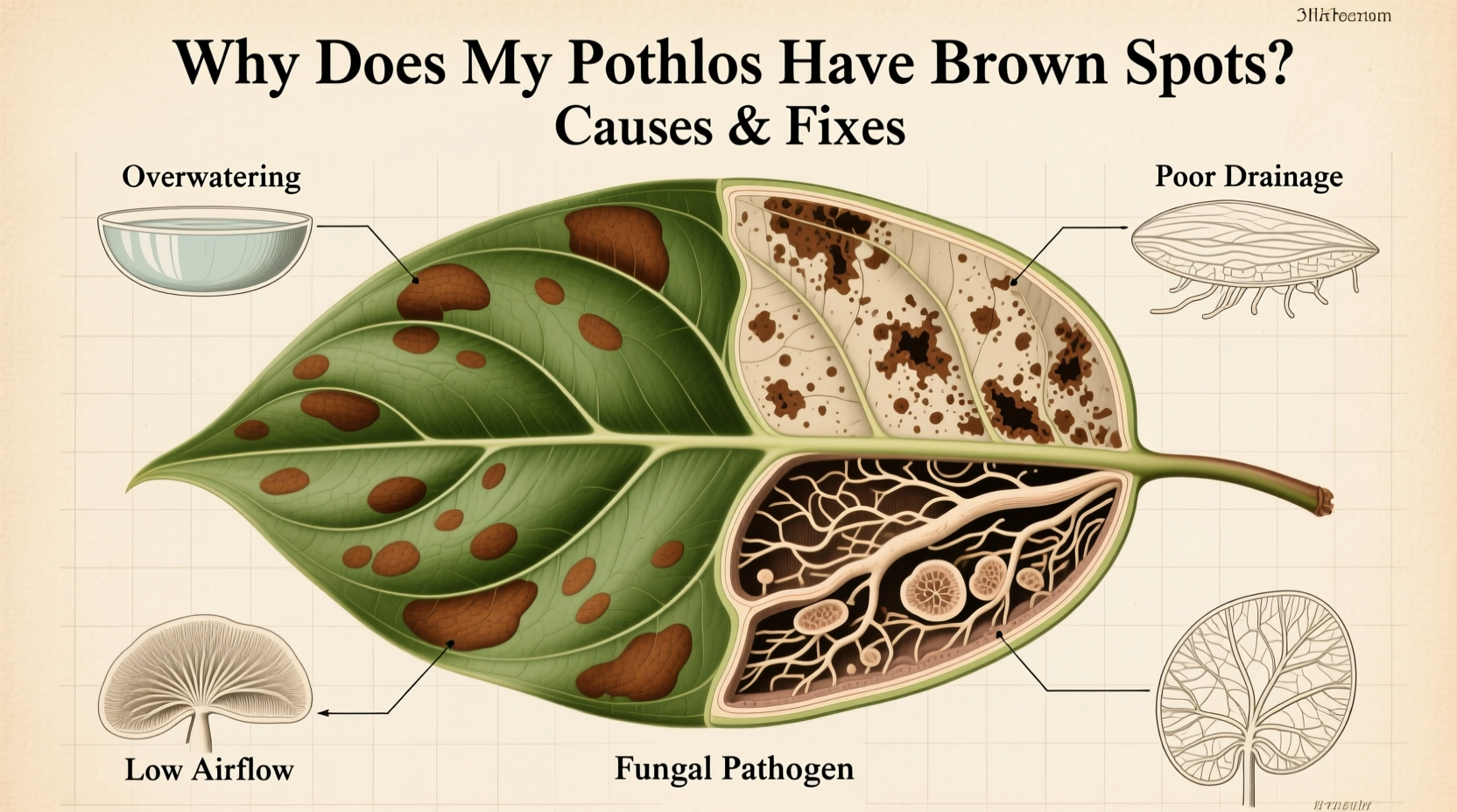 Why Does My Pothos Have Brown Spots? Causes & Fixes