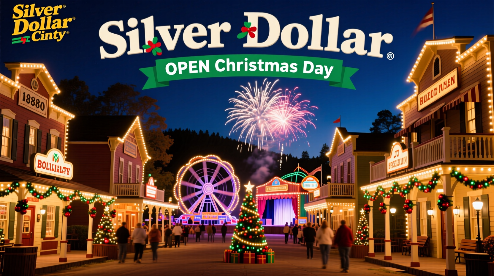 is silver dollar city open on christmas day