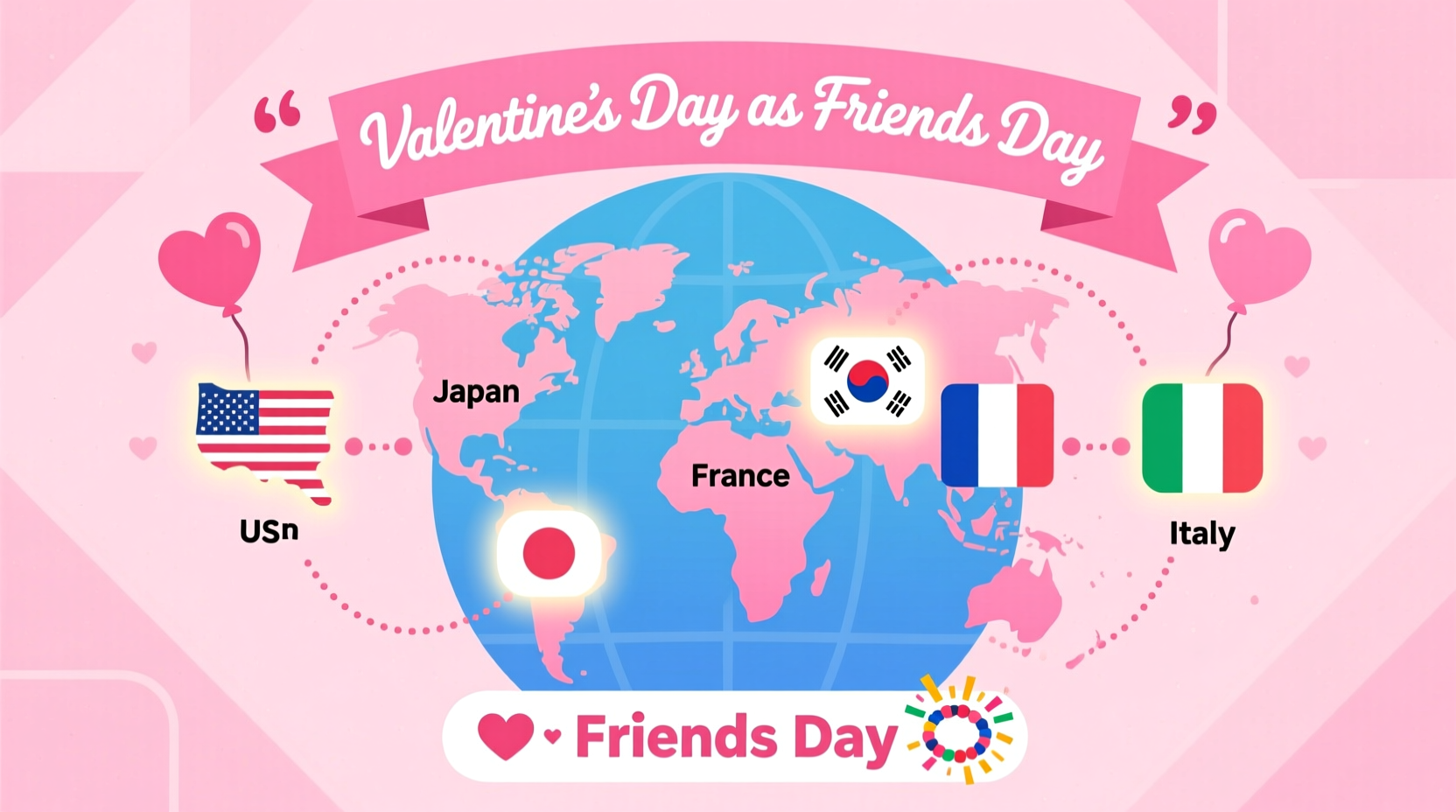 Valentine's Day as Friends Day: Which Country Celebrates It?