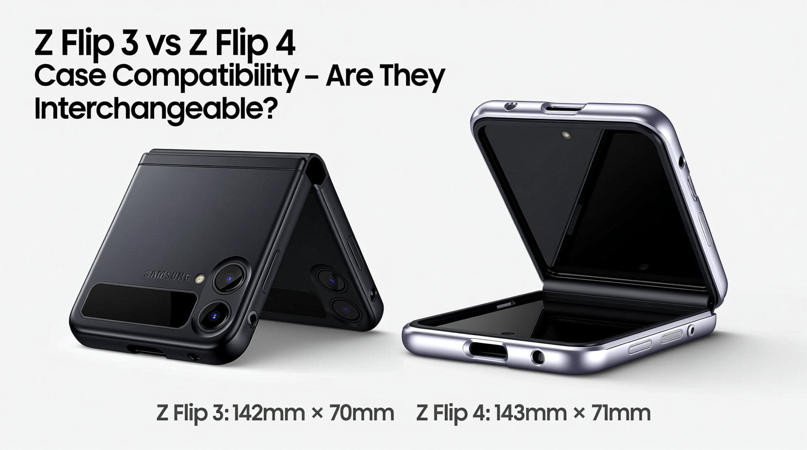 z flip 3 case vs z flip 4 case did samsung change enough to make them incompatible