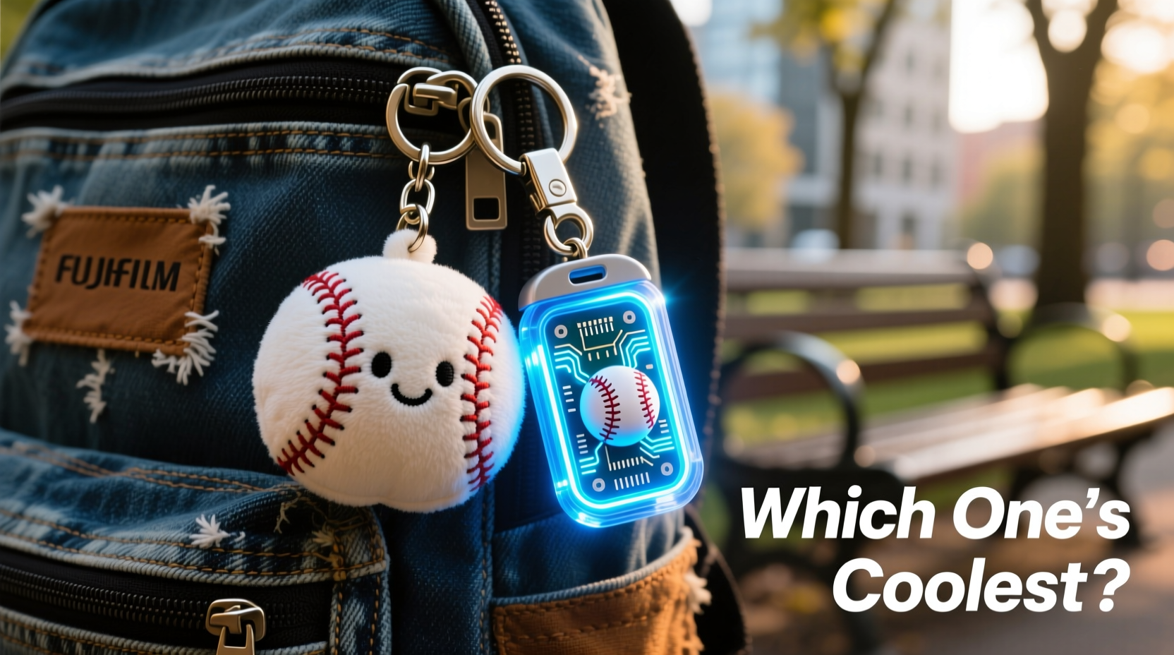 baseball plush keychain vs led keychain which one is the coolest for your backpack