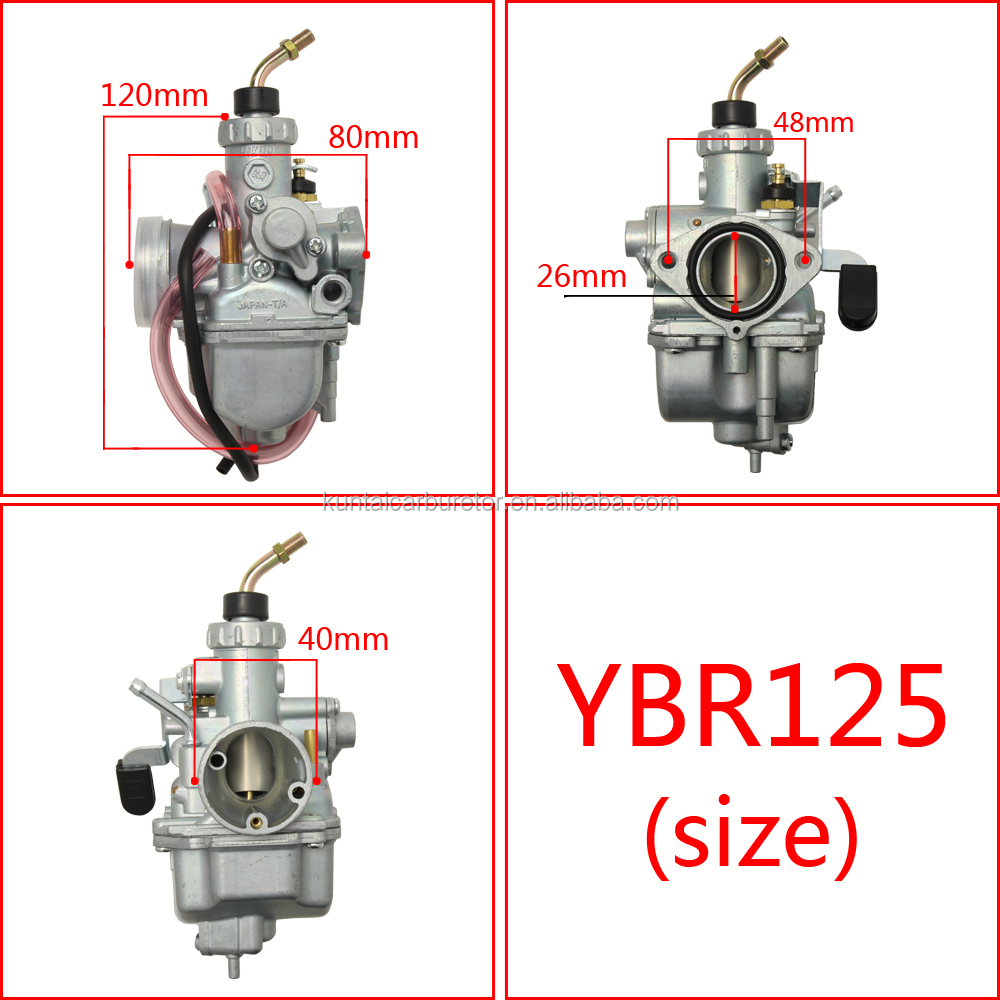 ミニカー YBR125 MIKUNI YAMAHA YBR125 STX125 XTZ125 Carburetor - 125CC EURO II