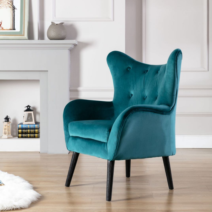 New design hot sale luxury dining room furniture velvet fabric dining chairs