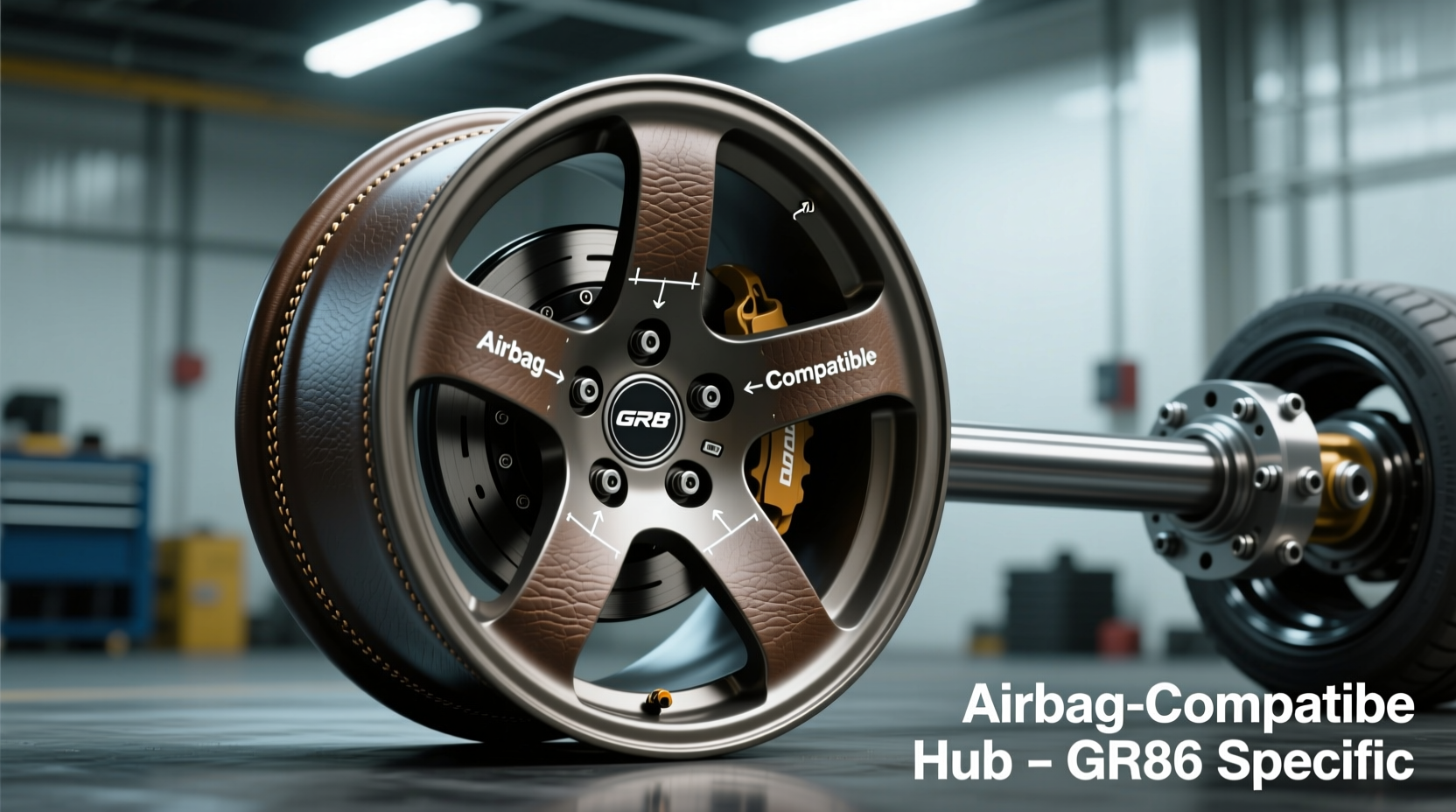 pu leather wheel install gr86 airbag